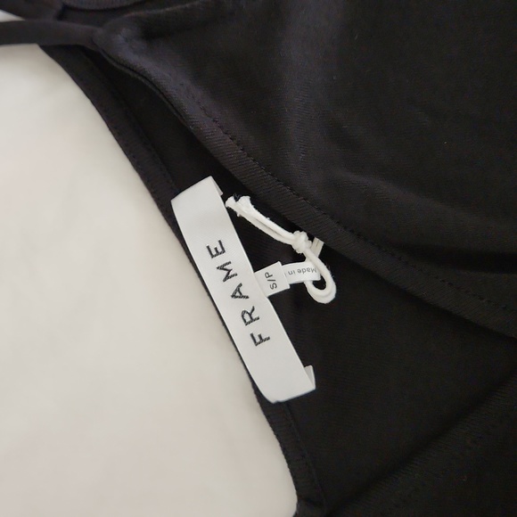 NWT Frame Black Morgan Knit Wrap Dress Small - Picture 4 of 8